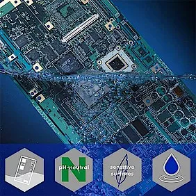 ניקוי מעגלים אלקטרונים Vigon N600 מבוסס מימן, נטרול pH